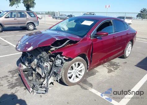 2015 Chrysler 200 Limited z USA, uszkodzony, nr VIN 1C3CCCAB2FN709289